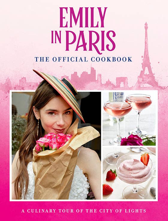 Emily in Paris Cookbook with 75+ French-inspired recipes from Gabriel’s Omelette to Ratatouille and Pain au Chocolat, plus American expat twists. Includes show stills, quotes, and character narratives for fans and home cooks.