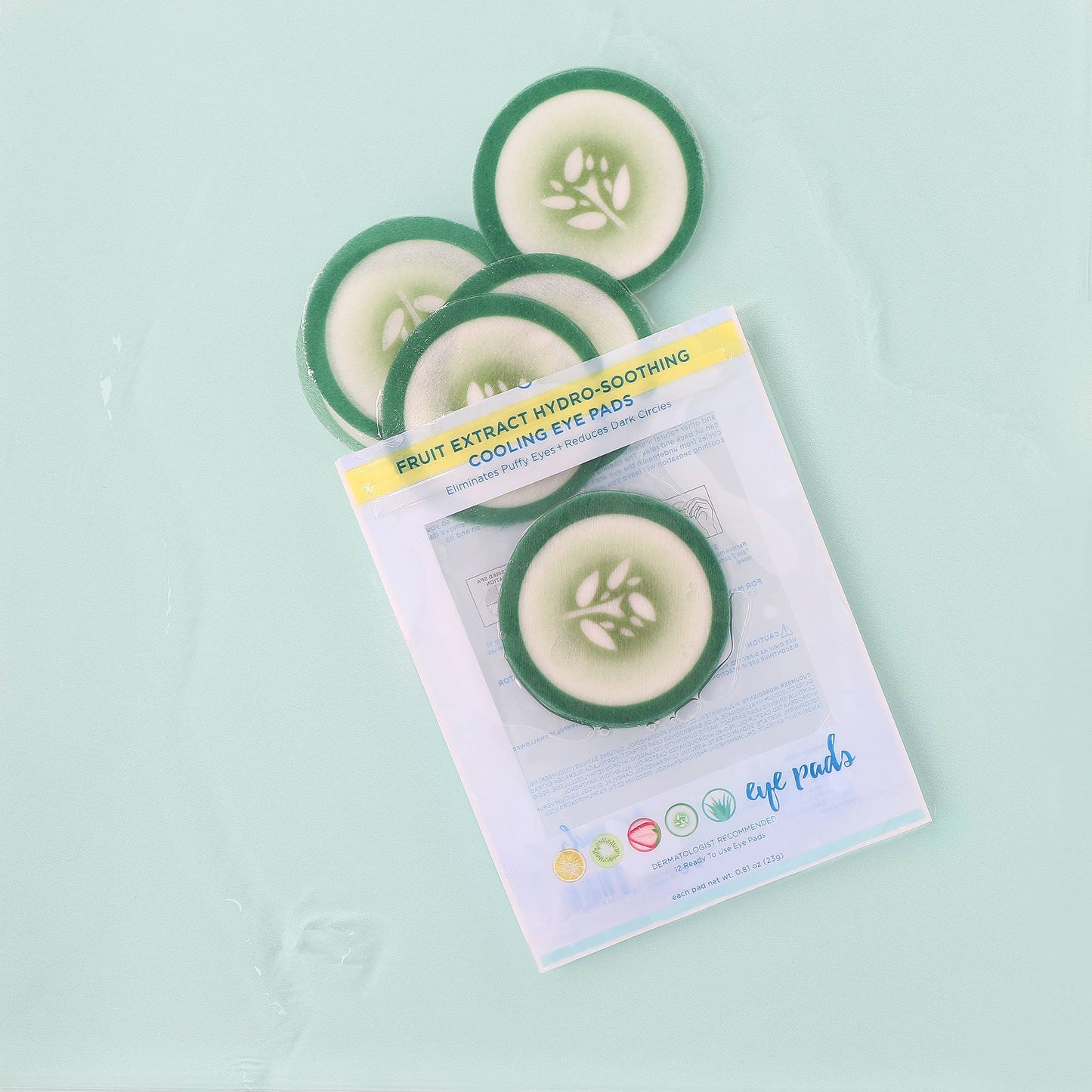 Cucumber hydro-Soothing Spa, Cooling Eye Pads - 12 Pads