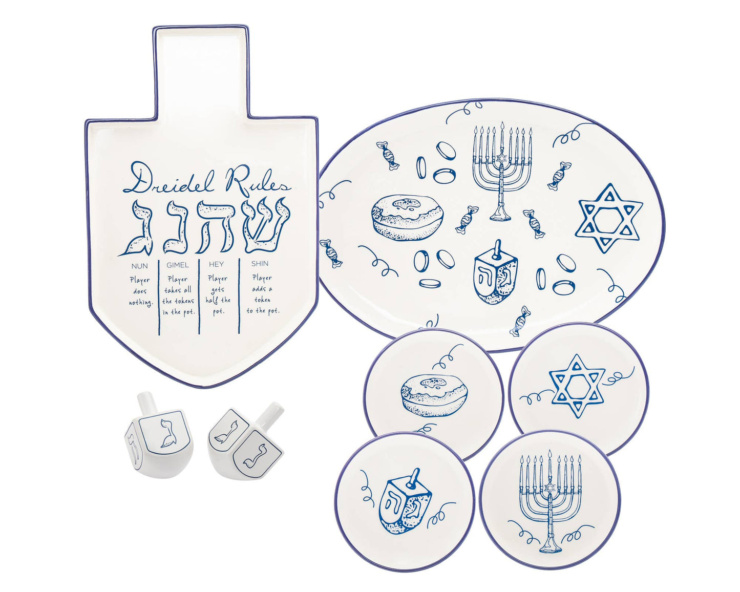 Hanukkah Salt & Pepper Dreidel Box