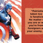 Captain America Pocket-Sized Quote Book with over 150 motivational quotes and speeches from Marvel’s iconic hero. Compact 1.34” x 1.73” size for inspiration on the go, celebrating Cap’s legacy of justice and heroism since 1941.