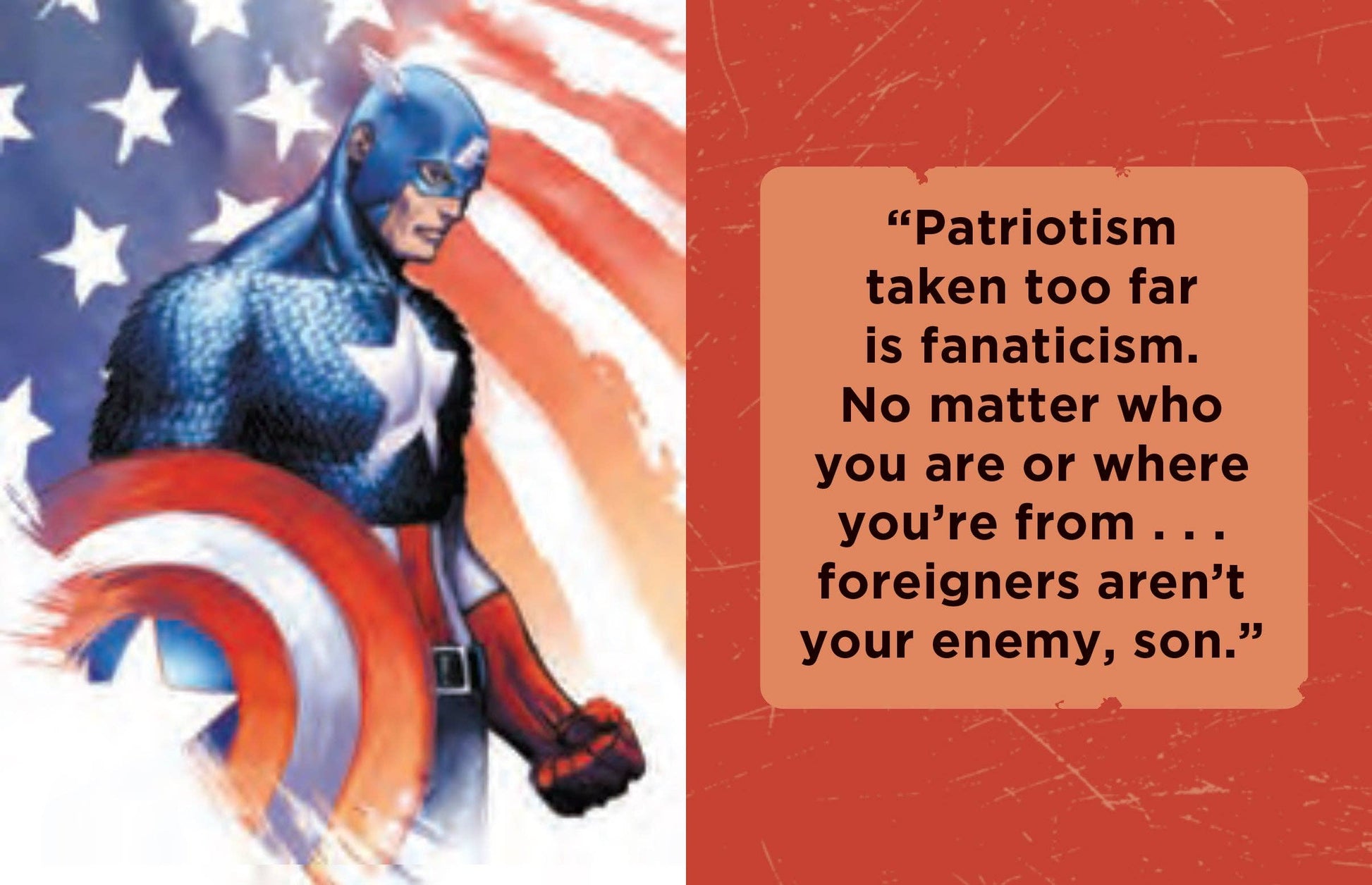 Captain America Pocket-Sized Quote Book with over 150 motivational quotes and speeches from Marvel’s iconic hero. Compact 1.34” x 1.73” size for inspiration on the go, celebrating Cap’s legacy of justice and heroism since 1941.