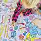 Jumbo Easter paper tablecloth, interactive kids' activity, perfect for family coloring fun, large size