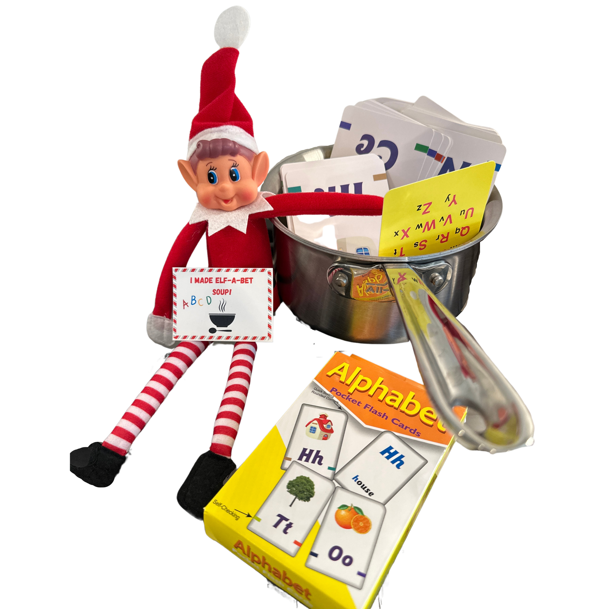 Elf Antics Kit for Christmas, available in 12-day and 24-day options with bonus days, featuring pre-planned elf scenes, activities like movie night, elf car wash, and balloon animals, perfect for holiday fun.