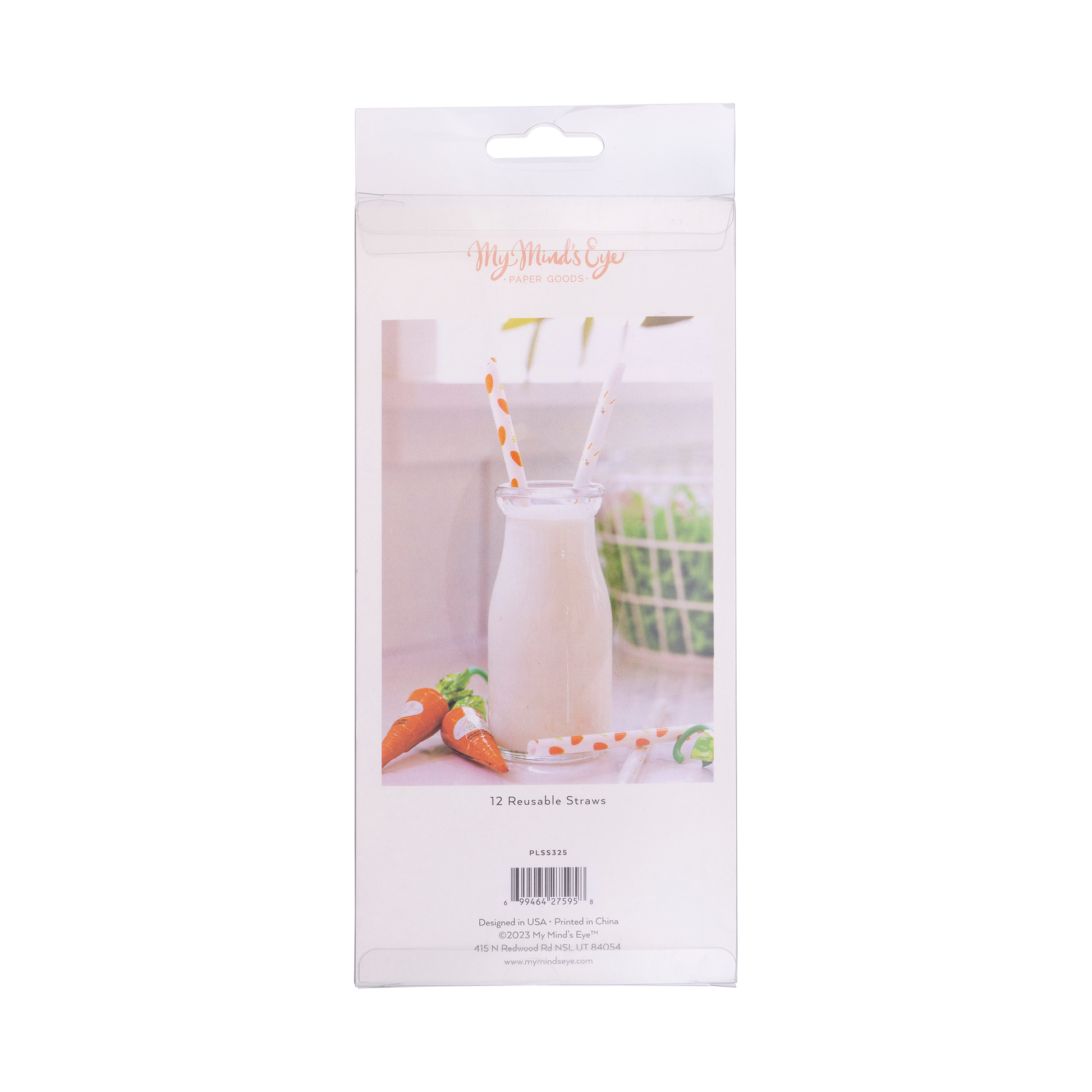 Set of 12 reusable plastic straws – 8" long, durable, eco-friendly, perfect for drinks & parties.