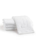 Elegant cotton finger towels with embossed initials, perfect for any room, gift-ready.