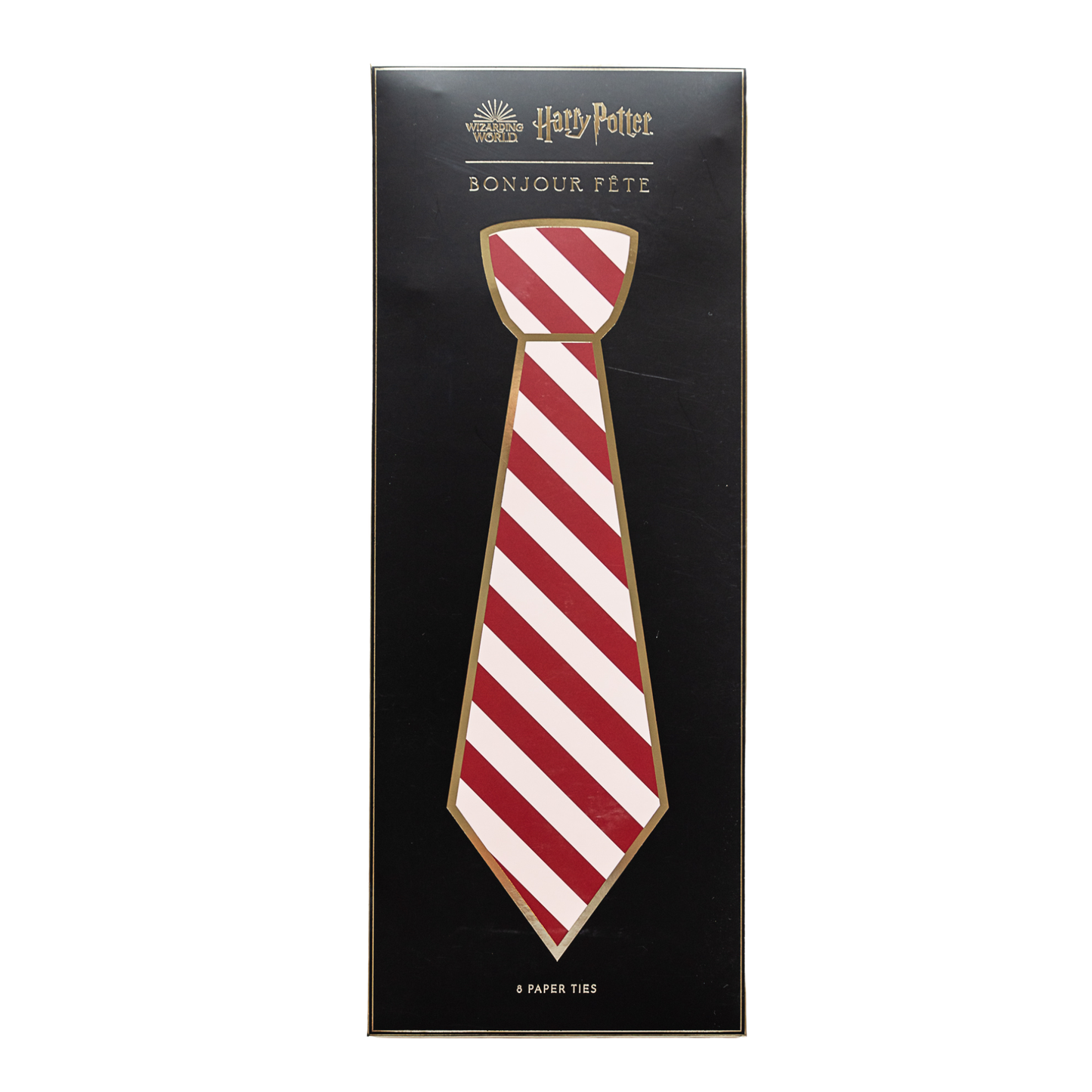 Harry Potter x Bonjour Fête House Pride multicolor Hogwarts paper ties, 10" x 3", 8 pack, licensed