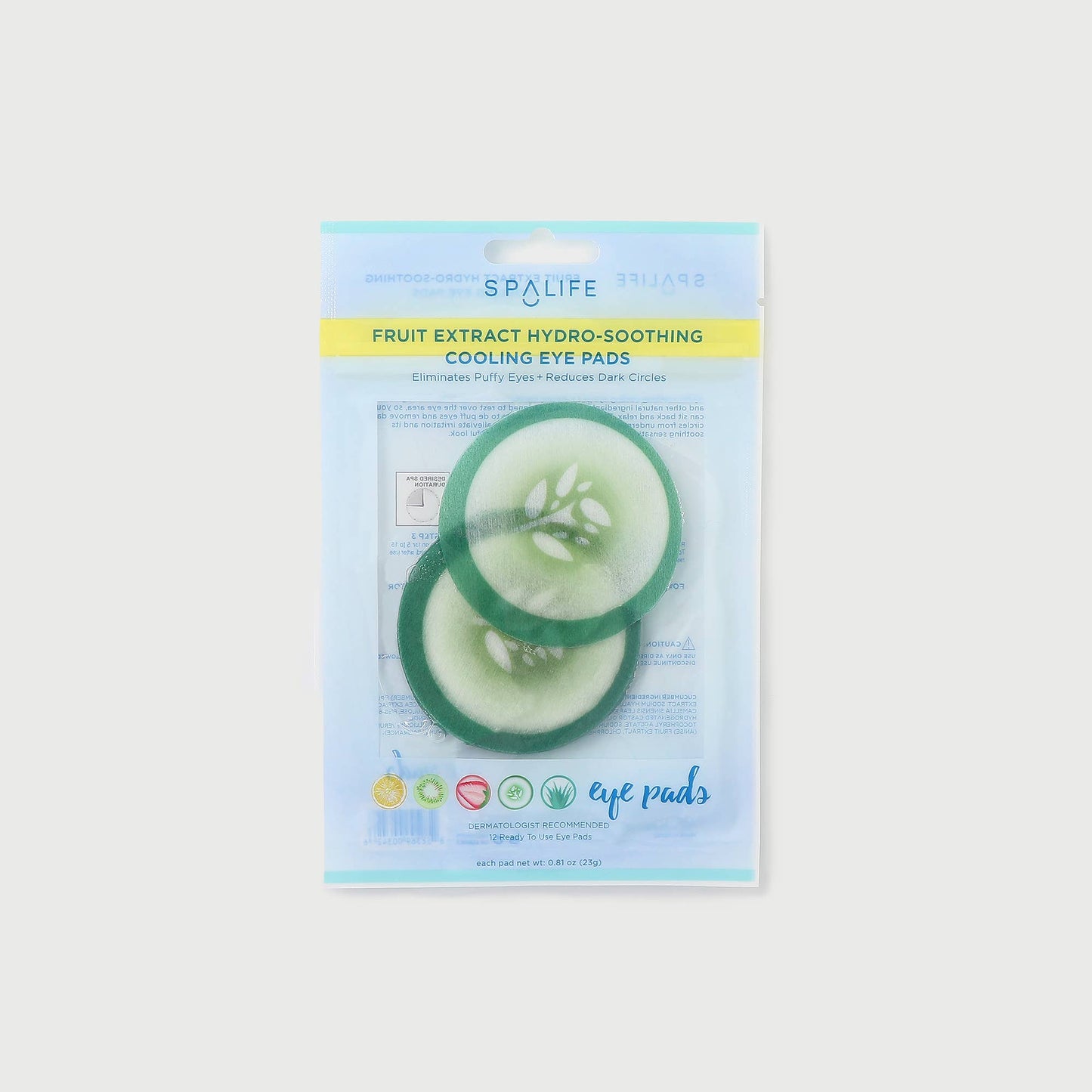 Cucumber hydro-Soothing Spa, Cooling Eye Pads - 12 Pads