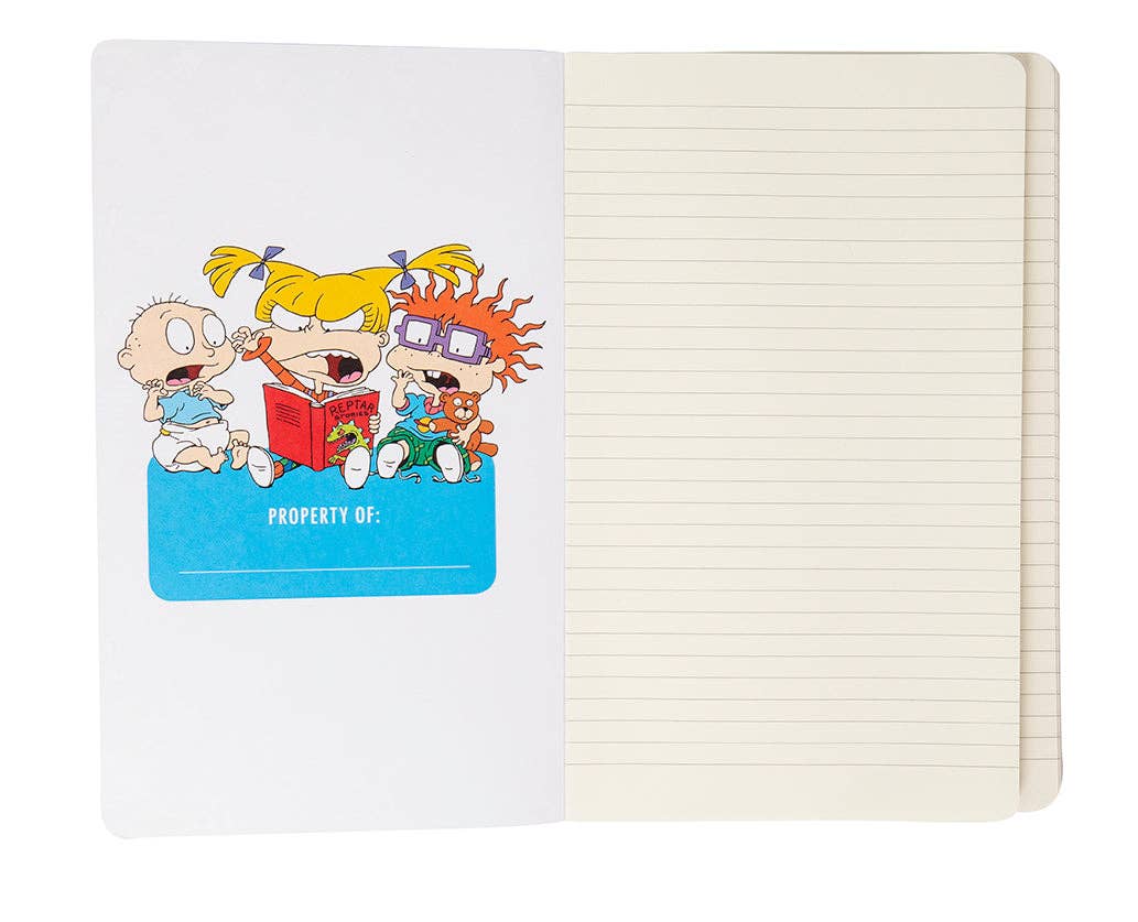 Nick '90s Ruled Notebook featuring classic Nickelodeon shows, 128 pages of acid-free paper for notes and memories. A must-have for nostalgic ‘90s kids and animated TV fans celebrating Nickelodeon's iconic era.