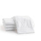 Elegant cotton finger towels with embossed initials, perfect for any room, gift-ready.