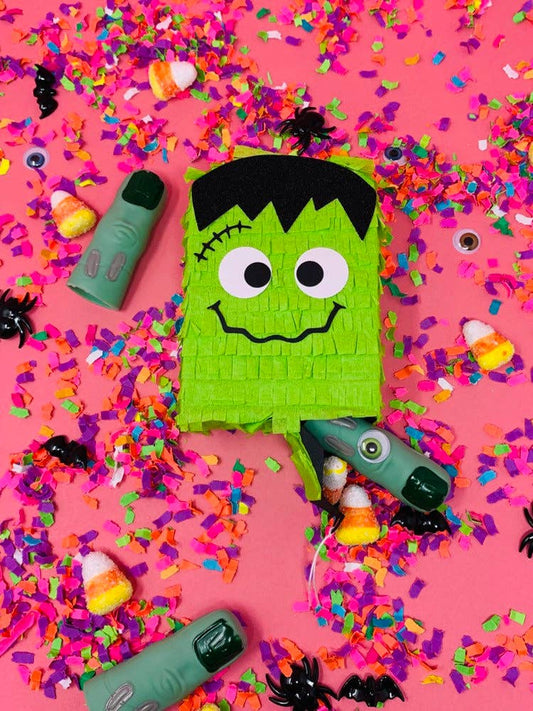 Mini Frankenstein Halloween Piñata, Fall Party Favor