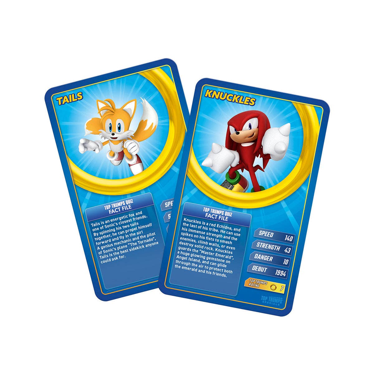 Sonic the Hedgehog Top Trumps: Fast-paced card game featuring Sonic characters, perfect for family fun and travel!