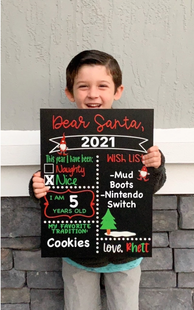 Custom Printed Chalkboard with Reusable Template for Filling in Categories, 12 in. x 16 in., Easy to Clean and Perfect for Chalk or Chalk Markers. Frame Not Included.