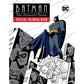 Batman: The Animated Series Official Coloring Book with over 60 iconic 'Dark Deco' illustrations featuring Gotham City’s heroes and villains, including Harley Quinn and The Joker. Perfect for fans celebrating Batman’s 85th anniversary.