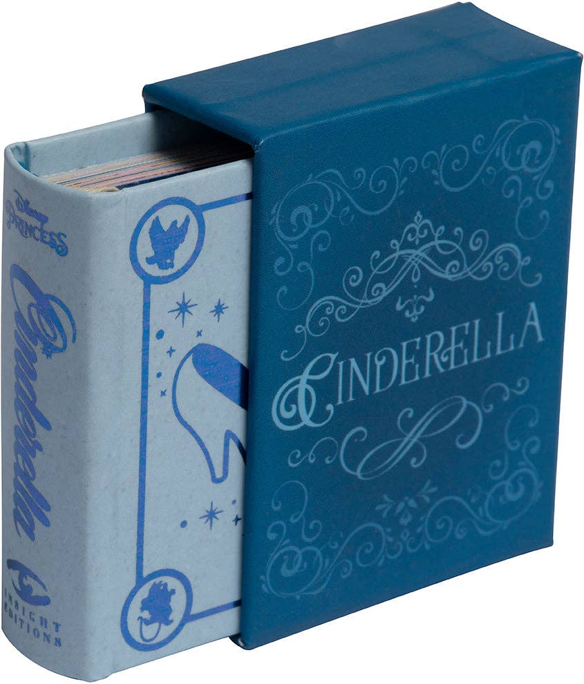 Disney's Cinderella: Tiny Storybook featuring classic art and imagery from the animated film, offering a miniature retelling of the timeless fairy tale. A collector's item for Disney fans.