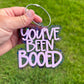 You've been booed tag, boo basket tag, halloween tags, hallo: Purple Glitter / Bright Lilac