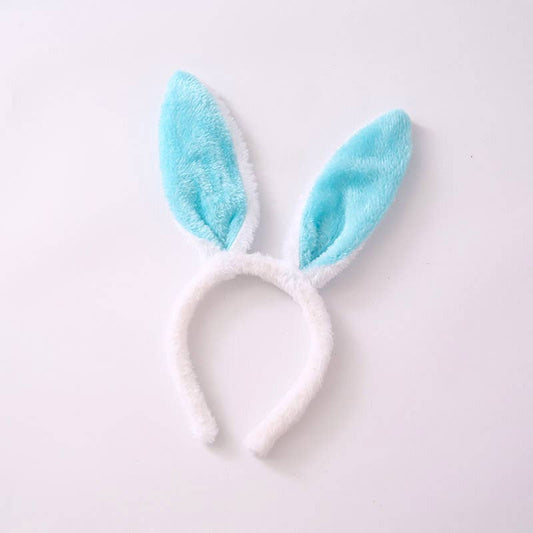 29cm Furry Bunny Ears Easter Plush Headband – Soft Bunny Ear Accessory for Easter Celebrations