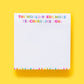 Teacher sticky notes with 'The world needs more teachers like you,' 300 sheets, perfect for gifts & desk accessories.