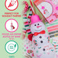 Viral Snowman Sipper with DIY accessory kit. Holds 30 oz (a whole bottle of wine!) and includes a pink cowboy hat, red bow tie, knit scarf, and 30+ reusable stickers to customize. Perfect for holiday gifts, girls' night, or white elephant exchanges